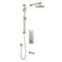 TB3 Ensemble de douche RoundOne 60 po Nickel pur PVS
