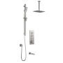 TB3 Ensemble de douche SquareOne (sans valve) 60 po Nickel pur PVS
