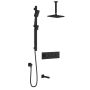 TB3 Ensemble de douche à boutons-poussoirs Moroka (sans valve) 60 po Noir mat