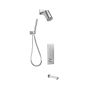 TB5 Ensemble de douche thermostatique avec valve à boutons-poussoirs Folo 60 po Chrome