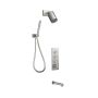 TB5 Ensemble de douche à boutons-poussoirs Folo (sans valve) 60 po Nickel pur PVS