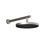 Plus Tête de pluie ronde Moroka de 300 mm (11 13/16 po) avec bras mural 90° Nickel pur PVS