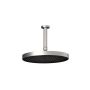 Plus Tête de pluie ronde Moroka de 300 mm (11 13/16 po) avec bras vertical Nickel pur PVS