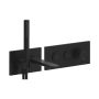 Robinet mural pour baignoire à boutons-poussoirs Moroka 1/2 po Noir mat