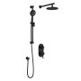 PB4 Système de douche à pression équilibrée RoundOne (Sans valve) 60 po Noir mat
