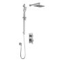 PB4 Système de douche à pression équilibrée SquareOne 60 po Chrome