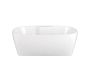 Baignoire autoportante Chilko avec plage 57 po Robinets blanc In & Out