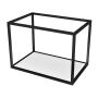 Support mural pour lavabo en noir mat 28 po x 18 po