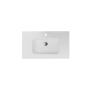 Dessus vanité simple Sulu 32" Porcelaine blanche