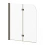 Écran de baignoire pivotant Flip 46 po x 56 po Nickel brossé