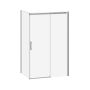 Porte de douche coulissante Vivio 48 po x 36 po x 75 po Chrome