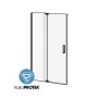 Porte de douche à pivot Distink 48 po x 77 po avec film protecteur