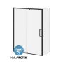 Ikonik 60 po x 79 po porte de douche coulissante avec panneau de retour 32 po