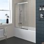 Écran de baignoire 40 po en chrome Verdi Chrome