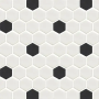 Mosaïque Geo Pattern Hex Pattern 1 mat 12 po x 10 po