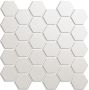 Mosaïque Hexagone Blanc Mat satiné et poli 11 poX13 po