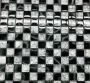 Mosaïque Illusion Gris Foncé poli 12 po x 12 po