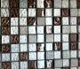 Mosaïque Iridia Platine ( Beige , Brun , Gris ) 12 po x 12 po