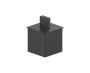Small Size Bathroom Vanity Countertop Canister BERLIN KCT-SQ-S noir mat