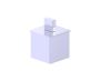 Small Size Bathroom Vanity Countertop Canister BERLIN KCT-SQ-S chrome poli