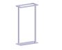 autoportant Towel Rail LONDON KFS-DTR-248 chrome poli