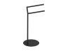 Round double Towel Rail autoportant KFS-RD-SP-DTR noir mat
