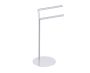 Round double Towel Rail autoportant KFS-RD-SP-DTR chrome poli