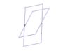 Towel Rail-X autoportant KFS-X-TR chrome poli