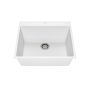 Évier de cuisine Bacia 25 po encastré Granistone Blanc sable