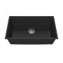 Évier de cuisine Bacia 31 po Sous-plan Granistone Noir onyx