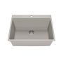 Évier de cuisine Bacia 27 po Encastré Granistone Gris galet