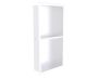 niche de douche en saillie 12 po x 24 po avec double tablette Niches de douche KSN-BE1224-2 blanc mat