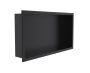 niche de douche en saillie 12 po x 24 po Horizontal Niches de douche KSN-BE1224 noir mat