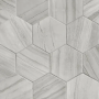 Carreau Lithos Hexagon Grey mat 4.5 po x 4 po