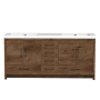 Meuble-lavabo double Baja 71" Rosewood