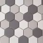 Carreau de porcelaine Honeycomb Mix mat 11 po x 13 po