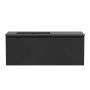 Meuble-lavabo décentré gauche Omaha 48" Noir jais