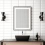 Miroir à éclairage Del pour salle de bain Effect 24 po