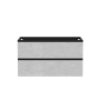 Meuble vanité Sidney 36" Noir mat et Gris ciment