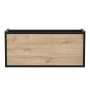 Meuble vanité Dakar 48" Noir mat et Chêne contemporain