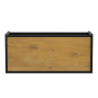 Meuble vanité Dakar 48" Noir mat et Chêne naturel