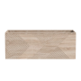 Meuble vanité avec tiroirs métalliques Blum Omaha 48" Chêne blanc