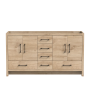 Meuble vanité double Baja 60" Chêne contemporain