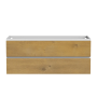 Meuble vanité Sidney 48" Blanc mat et Chêne naturel
