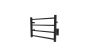 Chauffe-serviettes Kony II en acier inoxydable noir mat