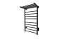 Chauffe-serviettes Symphony II en acier inoxydable noir mat