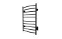 Chauffe-serviettes Wave II en acier inoxydable noir mat