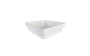 Lavabo semi-encastré Leman l 15 3/4 po blanc mat