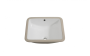 Lavabo sous comptoir Cyana l 18 po blanc lustré