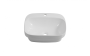 Lavabo semi-encastré Ariel 20 po blanc lustré